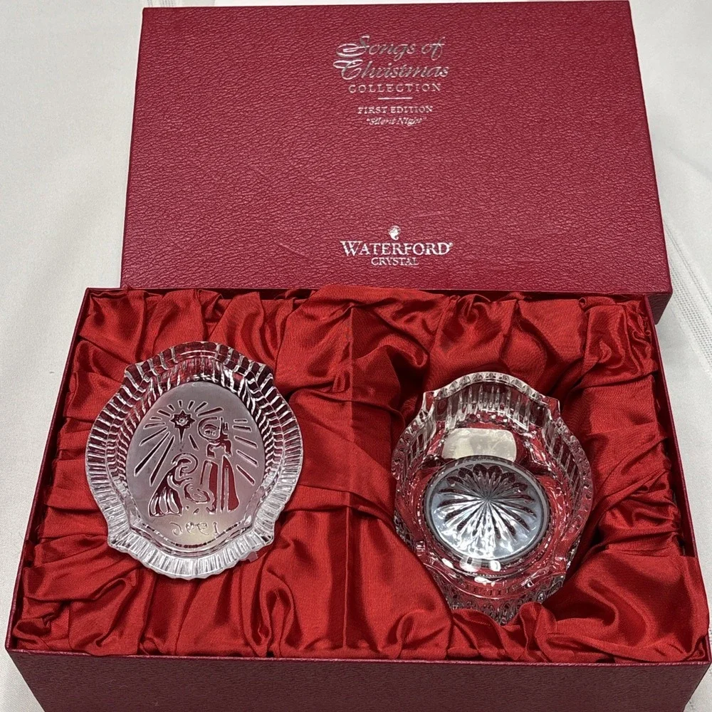 Waterford Crystal Music Box Songs of Christmas 1st Edition SILENT NIGHT 1996 New
